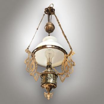 Art Nouveau pull-down chandelier BC 358